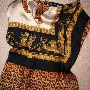Nasty Gal Big Cat Satin Top